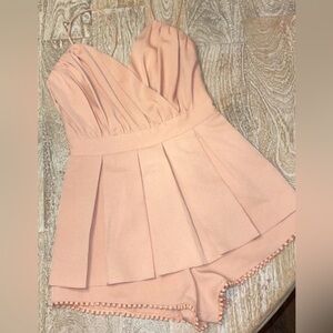 *NWOT* NBD Roadtrip Romper in Nude Size Small Silky Interior Lining!